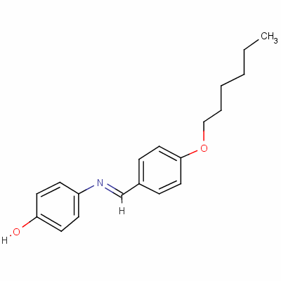 P-己氧基亚苄基 p-氨基苯酚结构式_50262-77-6结构式