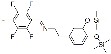 N-[(五氟苯基)亚甲基]-3,4-双[(三甲基甲硅烷基)氧基]苯乙胺结构式_50314-21-1结构式
