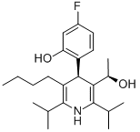 3-Pyridinemethanol, 5-butyl-4-(4-fluoro-2-hydroxyphenyl)-a-methyl-2,6-bis(1-methylethyl)-, (aR,4R)- Structure,503610-07-9Structure