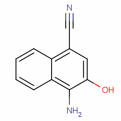 4-氨基-3-羟基萘-1-甲腈结构式_50380-74-0结构式
