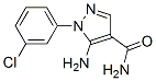 5-氨基-1-(3-氯苯基)-1H-吡唑-4-羧胺结构式_50427-78-6结构式