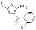 2-氨基-3-o-氯苯甲酰基-5-乙基噻吩结构式_50508-60-6结构式