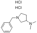 N,N-二甲基-1-(苯基甲基)-3-吡咯烷胺双盐酸盐结构式_50534-41-3结构式