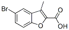 2-Benzofurancarboxylic acid, 5-bromo-3-methyl- Structure,50638-08-9Structure