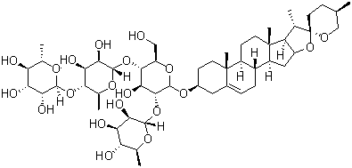 重楼皂苷B结构式_50773-42-7结构式