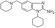 1-环己基-5-[(哌啶-1-基)甲基]-1H-苯并咪唑-2-胺结构式_509094-07-9结构式