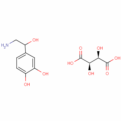 重酒石酸去甲肾上腺素结构式_51-40-1结构式
