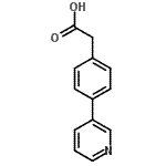 4-(3-吡啶)苯乙酸结构式_51061-71-3结构式