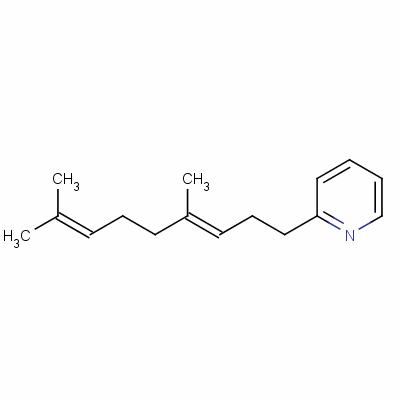 2-(4,8-二甲基壬-3,7-二烯基)吡啶结构式_51082-21-4结构式