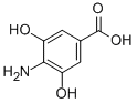 4-氨基-3,5-二羟基苯甲酸结构式_511-66-0结构式