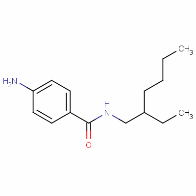 4-氨基-n-(2-乙基己基)苯甲酰胺结构式_51120-01-5结构式