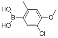 (5-Chloro-4-methoxy-2-methylphenyl)boronic acid Structure,511295-09-3Structure