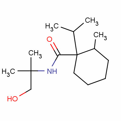 N-(2-羟基-1,1-二甲基乙基)-1-(异丙基)-2-甲基环己烷羧酰胺结构式_51200-96-5结构式