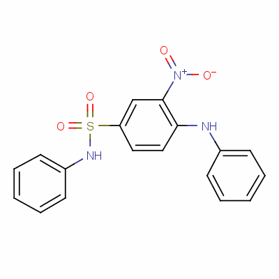Benzenesulfonamide, 3-nitro-n-phenyl-4-(phenylamino)- Structure,5124-25-4Structure
