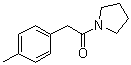 1-(4-甲基苯基)乙酰基吡咯烷结构式_512787-27-8结构式