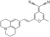 4-(二氰基亚甲基)-2-甲基-6-[2-(2,3,6,7-四氢-1H,5H-苯并[ij]喹嗪-9-基)乙烯基]-4H-吡喃结构式_51325-95-2结构式