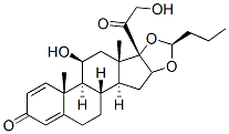 (S)-16alpha,17-(butylidenedioxy)-11beta,21-dihydroxypregna-1,4-diene-3,20-dione Structure,51372-28-2Structure