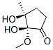 (2r,3s)-(9ci)-2,3-二羟基-2-甲氧基-3-甲基-环戊酮结构式_514213-32-2结构式