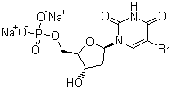 5-Bromo-2-deoxy-5-uridylic acid disodium salt Structure,51432-32-7Structure