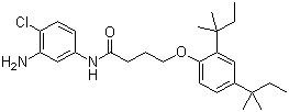N-(4-氯-3-氨基苯基)-4-(2,4-二特戊基苯氧基)丁酰胺结构式_51461-11-1结构式