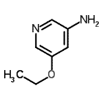 3-氨基-5-乙氧基吡啶结构式_51468-00-9结构式