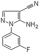 5-氨基-1-(3-氟苯基)-1H-吡唑-4-甲腈结构式_51516-71-3结构式