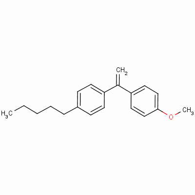 P-[1-(p-戊基苯基)乙烯基]苯甲醚结构式_51555-08-9结构式