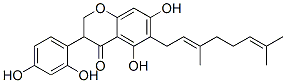 3-(2,4-二羟基苯基)-6-(3,7-二甲基-2,6-辛二烯基)-2,3-二氢-5,7-二羟基-4H-1-苯并吡喃-4-酮结构式_51581-05-6结构式