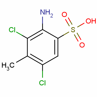 3-氨基-2,6-二氯甲苯-4-磺酸结构式_51750-32-4结构式