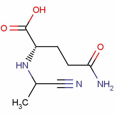alpha-(N-gamma-DL-谷氨酰)氨基丙腈结构式_51806-96-3结构式