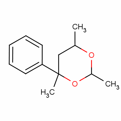 1,3-Dioxane, 2,4,6-trimethyl-4-phenyl- Structure,5182-36-5Structure