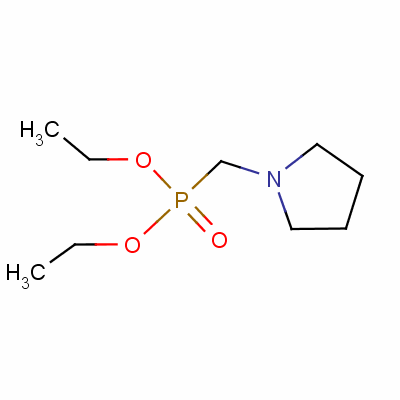 1-吡咯烷甲基磷酸二乙酯结构式_51868-96-3结构式