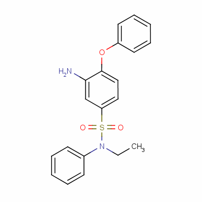 3-氨基-n-乙基-4-苯氧基-n-苯基苯磺胺结构式_51929-55-6结构式