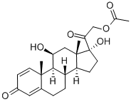 醋酸泼尼松龙结构式_52-21-1结构式