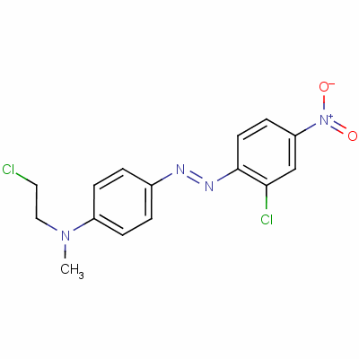 N-(2-氯乙基)-4-[(2-氯-4-硝基苯基)氮杂]-n-甲基苯胺结构式_52085-52-6结构式