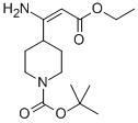 (E)-tert-butyl 4-(1-amino-3-ethoxy-3-oxoprop-1-enyl)piperidine-1-carboxylate Structure,521302-69-2Structure