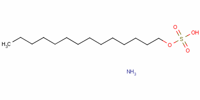 十四烷基硫酸酯铵盐结构式_52304-21-9结构式