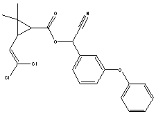 氯氰菊酯结构式_52315-07-8结构式