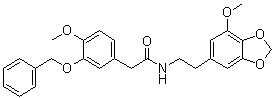 2-(3-(Benzyloxy)-4-methoxyphenyl)-n-(2-(7-methoxybenzo[d][1,3]dioxol-5-yl)ethyl)acetamide Structure,52346-00-6Structure