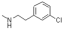 [2-(3-氯苯基)乙基]甲胺结构式_52516-20-8结构式
