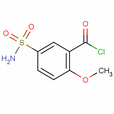 5-(氨基磺酰基)-2-甲氧基苯甲酰氯结构式_52542-44-6结构式