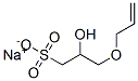 3-烯丙氧基-2-羟基-1-丙烷磺酸钠结构式_52556-42-0结构式