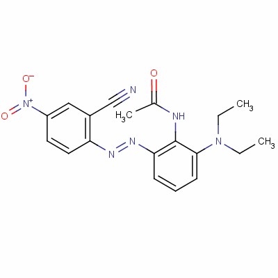 N-[2-[(2-氰基-4-硝基苯基)氮杂]-5-(二乙基氨基)苯基]乙酰胺结构式_52583-54-7结构式