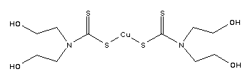 Copper(ii)bis(2-hydroxyethyl)dithiocarbamate Structure,52611-57-1Structure