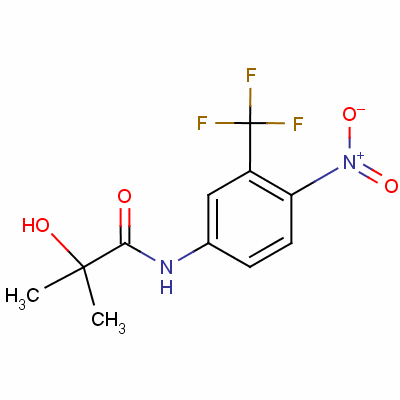 2-羟基-2-甲基-n-[4-硝基-3-(三氟甲基)苯基]丙酰胺结构式_52806-53-8结构式