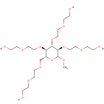 甲基d-葡糖苷聚氧乙烯醚结构式_53026-67-8结构式