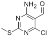 4-氨基-6-氯-2-(甲基硫代)-5-嘧啶羧醛结构式_5305-56-6结构式