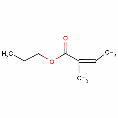 2-甲基异巴豆酸丙酯结构式_53082-57-8结构式