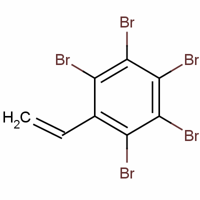 2,3,4,5,6-五溴苯乙烯结构式_53097-59-9结构式