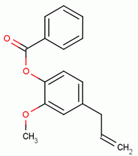 苯甲酸丁香酚酯结构式_531-26-0结构式